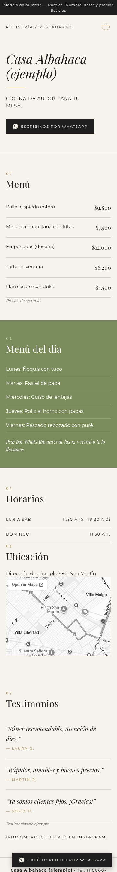 Vista previa elegante